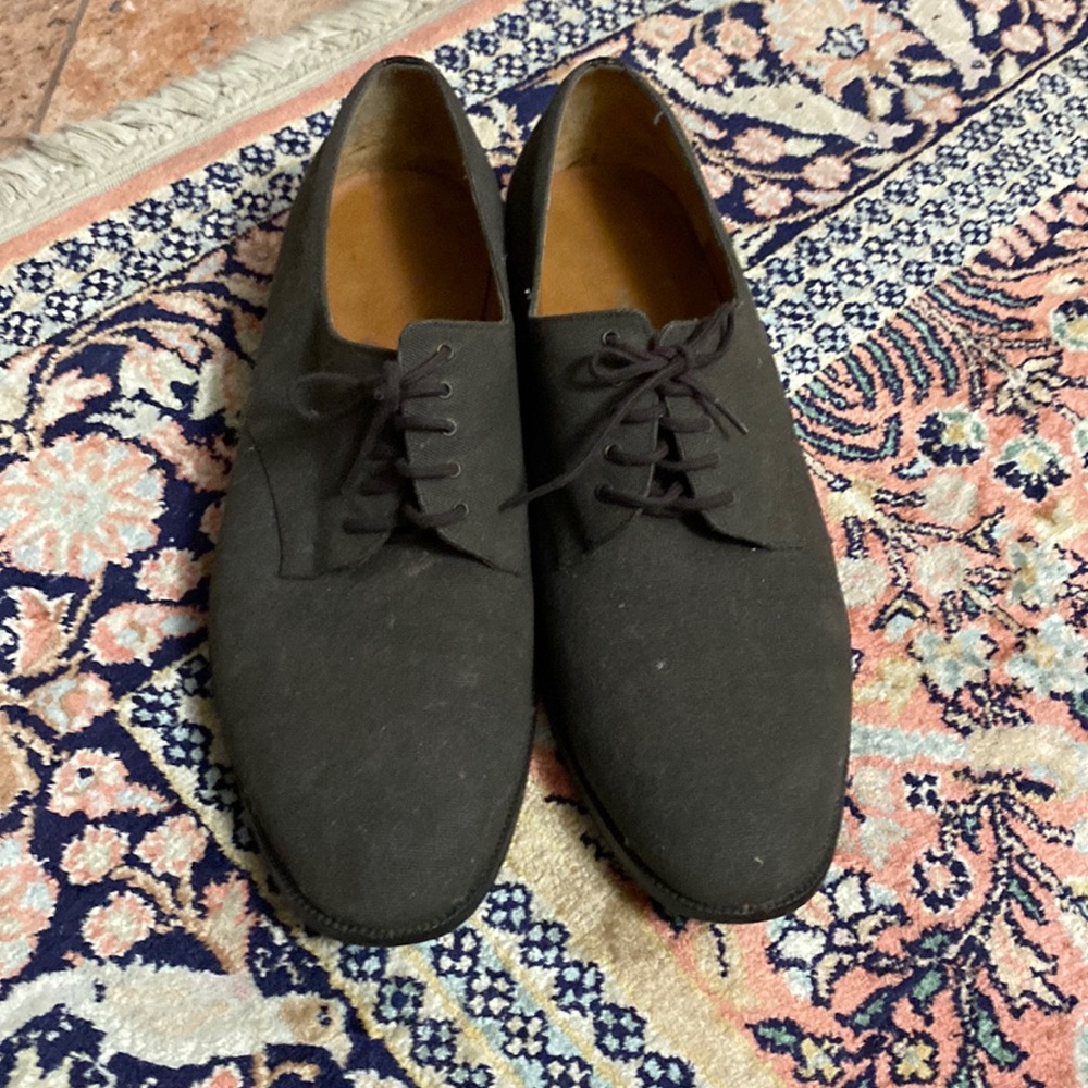 Salvatore Ferragamo Brown Fabric Lace Dress Shoes